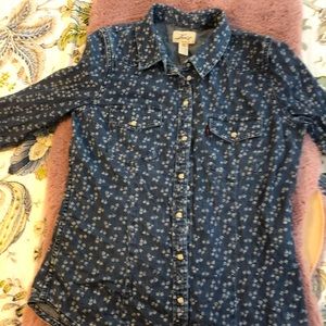 Navy Floral camisole